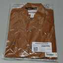 Amazon Essentials Men's Standard-Fit Short-Sleeve Two-Pocket Utility Shirt (Previously Goodthreads) (Dark Caramel)