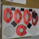 6PCS Router Corner Radius Templates Set Aluminium Alloy CNC Machined Multiple Radius Corner Router Guides for Woodworking R10 T10 R15 R20 T20 R25 R30 T30 R35 T35 R40 T40 R50 T50 R60 T60