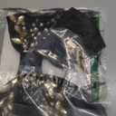 CROWN GUIDE Large Hair Bows Clips for Women Girls Silk Satin Hair Barrettes, Feather Coquette Bows Hair Ties Ribbon Bow Claw Clip Hair Accessories with Pearl Crystal Black