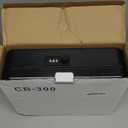 Jssmst Locking Metal Cash Box with Coin Lid, 11.8L x 9.5W x 3.5H Inches, Safe Money Box with Combination Lock, Black