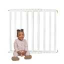 Toddleroo by North States LuxeCraft Wood Baby Safety Gate for Stairs & Doorways, Hardware Mount, Adjustable 25.25 to 39.25 Inches Wide, 30 Inches High, Classic White