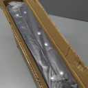 Folding Picnic Table with Storage Net, Matte Black Aluminum Folding Table 23.6" x 15.8", Adjustable Height Max 27.5", Lightweight Portable for Camping Travel Grill Indoor