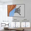 Suptek TV Wall Mount Swivel and Tilt Full Motion for Most 23 to 60 inch TV Mount up to 66lbs max VESA 400x400mm (A1+)
