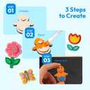 JOYIN 12 Wooden Magnet Creativity Arts & Crafts Painting Kit for Kids, Decorate Your Own Painting Gift for Halloween Crafts, Birthday Parties and Family Crafts, Party Favors for Boys Girls