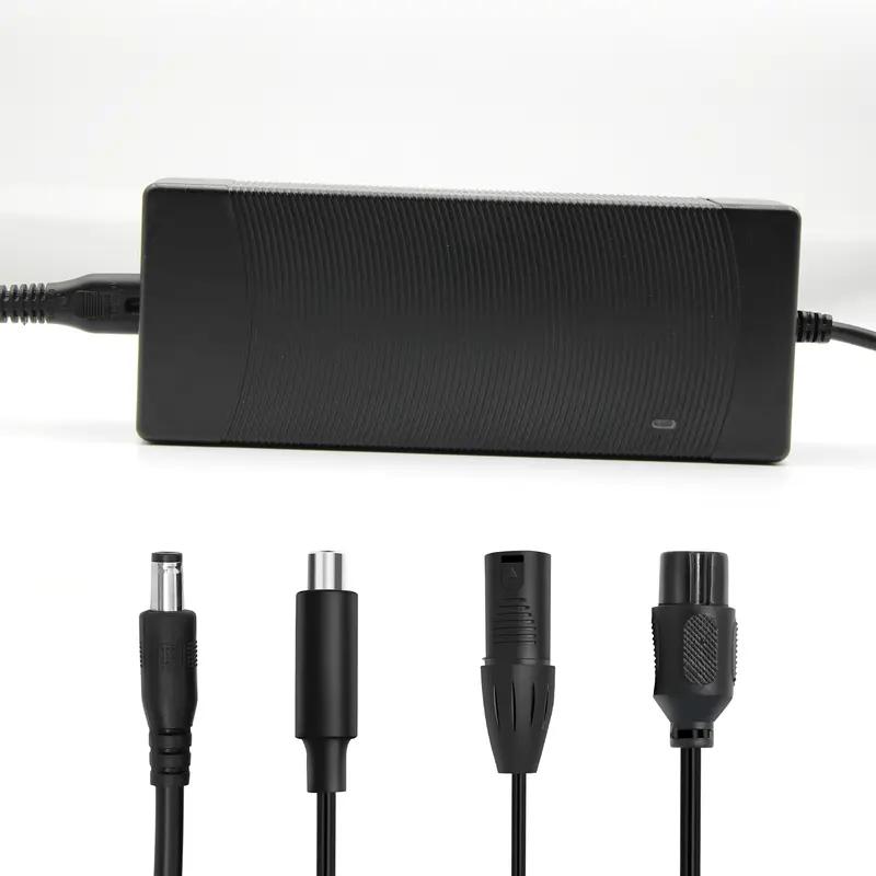 54.6V 2A Ebike Electric Scooter Charger for 48V Lithium Battery, 5 Adapter Plugs Fast Replacement Charger Compatible with Rad Power Bikes, Velotric, Heybike, Juiced, Ecotric - UL Listed