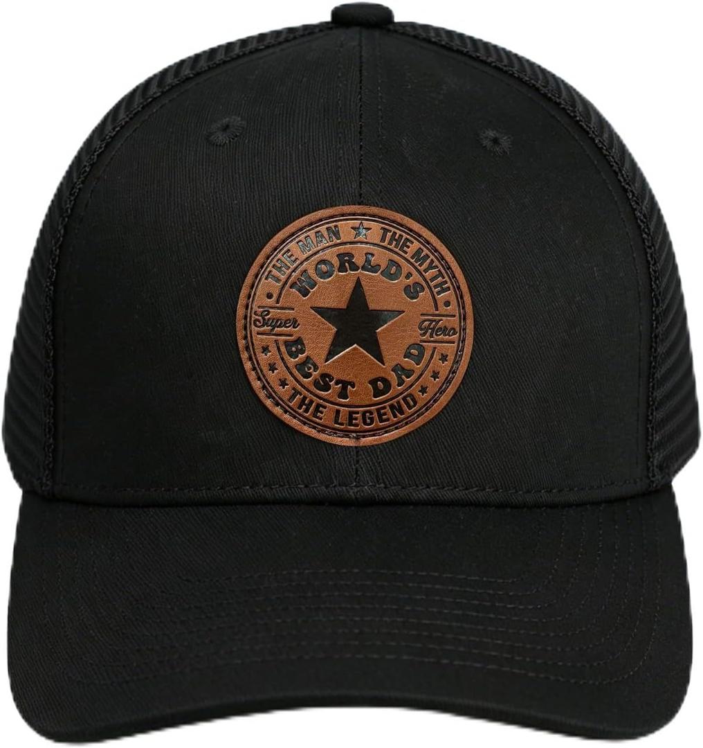 Dad Gifts from Daughter Son Family, Worlds Best Dad Ever Hat for Men | Dad Birthday Gift Cool Keepsake Gifts for Birthday Christmas, Valentine's Day, Father's Day and More