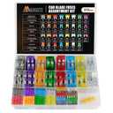 372 Pcs MADCATZ Standard + Mini + LP Mini + Micro2 Car Fuse, Blade Fuses Assortment Set (2A 5A 10A 15A 20A 25A 30A 35A) Automotive Blade Fuse for RV, Truck, Marine, Auto Accessories