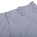 Men's Classic Knicker Baseball Pants for Men, Adult Knee-High Length Style for Relaxed Fit, Durable, Comfortable and Breathable in Grey X-Large