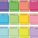 Yinder 24 Pcs Inspirational Sticky Notes with Lines Cute Motivational Sticky Notes Pad Employee Appreciation Gifts Bulk for Teacher Nurse Coworkers Office 3 x 3''(Bright Color,Demotivation), Set of 2