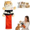 Cat Puppet Cat Wrestling Puppet with Protective 2026 New Forearm Sleeve Interactive CatPuppet Wrestler for Kitten AdultCats