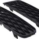 2Pcs Front Driver and Passenger Side Outer Lower Fog Light Cover for Honda Civic 2009-2011