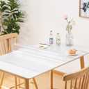 7 x Leffora Clear Table Cover Protector 22 x 40 Inch, 1.5mm Vinyl Desk Cover