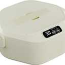 Cordless Electric Lunch Box,Battery-Powered Heated Lunch Box,16000mAh Rechargeable Self-Heating Food Warmer with Smart Timer Function,1L Extra-Large Capacity for Travel,Camping,Officing