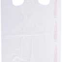 SSWBasics White Plastic T-Shirt Bags with Handles - Case of 1000 (11 x 6 x 21)