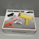 Alagoo Super Money Guns Paper Playing Spary Money Toy Make it Rain Toy , Handheld Cash Toy Fake Bill Dispenser Money Shooter Toy(Metallic Gold)