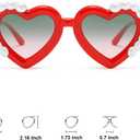 2 x Ridering Toddle Girl Peal Heart Sunglasses,UV 400 Protection for Toddler Party Beach Shades Age 2-8