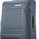 Samsonite UpLIFT Lightweight Medium Checked Softside Luggage with Spinner Wheels - Expandable - Airline-Approved, Polyester Soft Suitcase for Ultra Light Travel - Elemental Blue