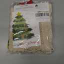 Ofiray-home Beach Bags for Women - Large Cotton Mesh Tote Bag, Foldable Shoulder Bag for Travel Beach Picnic Vacation (Beige With Red)