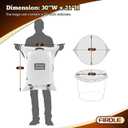 5 Gallon Bucket Liner Bags, 5.5 Mil, 5 Pack, Thicken Turkey Bags for Marinating & Brining Food Grade, BPA Free, Extra Heavy Duty Leak Proof Bags for Food Storage