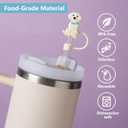 2 x HWGODDYE 6PCS Dog Straw Cover Toppers for Stanley Cup with Handle 40oz/30oz Accessories