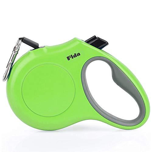 Fida Retractable Dog Leash, 16ft Heavy Duty Pet Walking Leash for Small Dog or Cat up to 26 lbs, Tangle Free. One-Hand Brake (Small, Green)