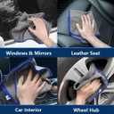 Airlab Microfiber Towels for Cars Wash Drying Auto Detailing, Highly Absorbent, Lint-Free, Streak-Free, All-Purpose Cleaning Cloths for Household, 16" x 16", Pack of 8, Grey