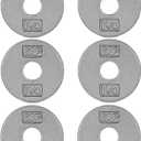 CAP Barbell Standard 1-Inch Cast Iron Weight Plates - Singles & Sets | 1.25-50 lbs | Multiple Options (Gray)