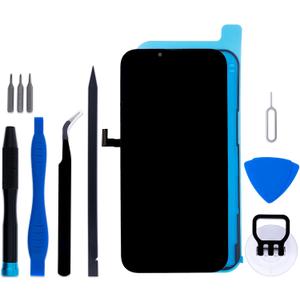 for iPhone 13 Pro Max A2484 A2641 A2643 A2644 A2645 LCD Display Touch Screen Digitizer Assembly with Frame Adhesive and Repair Tools Replacement Kit (13 Pro Max Kit)