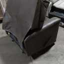 Navi Rocker Recliner In Smoke Faux Leather.