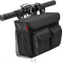 YOOFAN Mobility Scooter Bag Convenient Organizer Pouch with 14-Inch Laptop Pocket and Cup Holders, Black