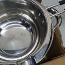 Double Boiler Pot Set,1200ML Double Boiler for Chocolate Melting, 2800ML 304 Stainless Steel Pot With Silicone Spatula for Melting Chocolate, Candy, Candle, Soap, Wax