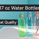 50 Pieces Plastic Water Bottle Bulk 17 oz Sports Adults Reusable Large Water Bottles with Leak Proof Flip Top for Adults Fitness(Mixed Color)