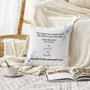 Mental Health Office Decorative Pillow Covers 18x18, Inspirational Positive Affirmation Decorative Throw Pillow Covers for Counseling Therapy Office Home