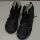 Boys Snow Boots Winter Waterproof Slip Resistant Cold Weather ShoesLittle Kid/Big Kid (Black, 38/6.5)