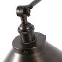 10 Inch Large Cone Vintage Adjustable Swing Arm Bronze Wall Sconce Antique Brass Sconce Light Aged Brass Industrial Wall Light Fixture for Kitchen, Living Room, Hallway, Office (Bulb Included)