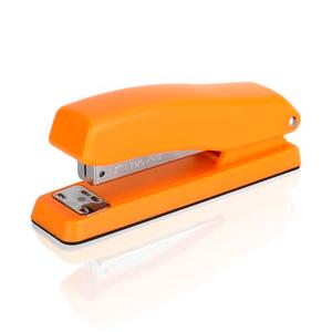 Stapler Compatible with Standard 26/6 Staples - Compact and Durable Stapler for Home, Office, or School - Staples Up to 20 Sheets (Orange)