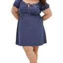 City Chic Women's Plus Size Dress, Dark Denim, 16,S