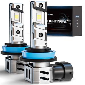 FRANXI H 11 Bulbs Fog Lights, 60W Super Bright Fog light Bulbs, 6000K Cool White, 1:1 Design with Cooling Fan, Plug and Play, Pack of 2