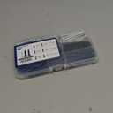 Wensilon(105 PCS) 3/16" Concrete Screw Anchor Kit Blue/Black/White Flat Head for Anchoring to Masonry, Block or Brick Stucco