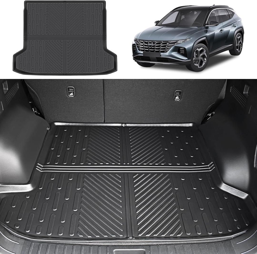 Cargo Liner Fit for 2022-2024 Hyundai Tucson Cargo Mat TPE Trunk Liner All Weather Trunk Mat for 2024 Hyundai Tucson Accessories(with Optional Bose Premium Audio System)