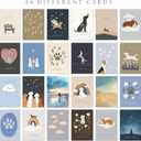 Hat Acrobat 24 Dog Sympathy Cards - 24 Unique Illustrated Designs - Dog Condolence Bereavement Cards Bulk with Envelopes for Vet Clinics, Shelters, Groomers, A6