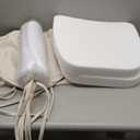 Sunsleek Chair Cushions for Dining Chairs, D-Shaped Seat Cushions with Removable Washable Cover and Ties, Chair Pads for Kitchen, Indoor Dining Room, Patio Chairs, 17'' x 16'', Set of 4, Beige