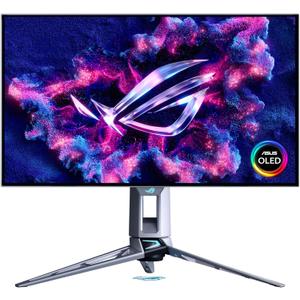 ASUS ROG Swift 27" OLED Gaming Monitor (PG27AQWP-W) - TrueBlack Glossy Tandem OLED, Dual-Mode (QHD@540Hz, HD@720Hz), 0.02ms, G-SYNC Compatible, Neo Proximity Sensor, DP 2.1