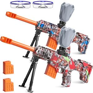 Lazzarou 2 Pack Electric Blaster Toys, Full Auto Splatter Blasters - 11 Rs Per Seconds, 7.4V/500 mAh Batteries, Perfect for Outdoor Team Play Game Activities, Parties & Summer Fun, Ages 12 & Up missing parts