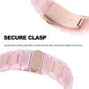 3 x Resin Band Bracelet for Apple Watch Series 7/6/SE/5/4/3/2/1 (Pink, 42mm/44mm)