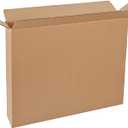 BOX USA Side Loading Shipping Boxes Large 30"L x 5"W x 24"H 10-Pack - Corrugated Cardboard Box for Moving, Mailing, Packing, Packaging and Storage