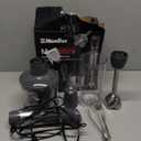 Mueller Multistick 800W 4-in-1 Immersion Blender Handheld, 12 Speed Hand Mixer - Turbo Boost, Heaviest Duty Copper Motor, Titanium Blades Hand Blender, Milk Frother Wand, Whisk, Beaker, Chopper, Grey (Grey)
