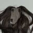 RMYHIG Hair Toppers for Women Real Human Hair, 360 3D Human with Thinning Upgrade Middle Part Clip in Bangs Topper Hair Pieces for Women Daily(Medium Dark Brown, 14 Inch-3D-Side)