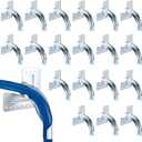 20 Pack 3/4 Inch Pex Tubing Bend Support Mounting Plate Fits 3/4" Nominal Pex Pipe (7/8" Actual Od), Galvanized Metal, Provides 90 Degree Turns
