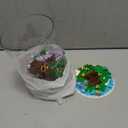 DIY Flower Building Toy Sets Miniature Cherry Blossom Tree House Building Kit, Purple & Yellow Sakura Flowers, Building Blocks Set for Adults & Girls - Bonsai Tree Model with Dust Cover